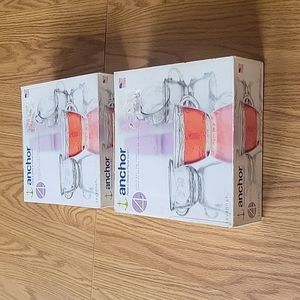 anchor 2 sets of 4 punch set 7oz cups new box are damaged